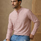 Men’s Coral Striped Short Kurta ( HOPSK 5456Coral )