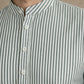 Men’s Green Striped Short Kurta ( HOPSK 5456Green )