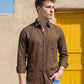 Solid Casual Shirt for Men ( RDSH 006Coffee )