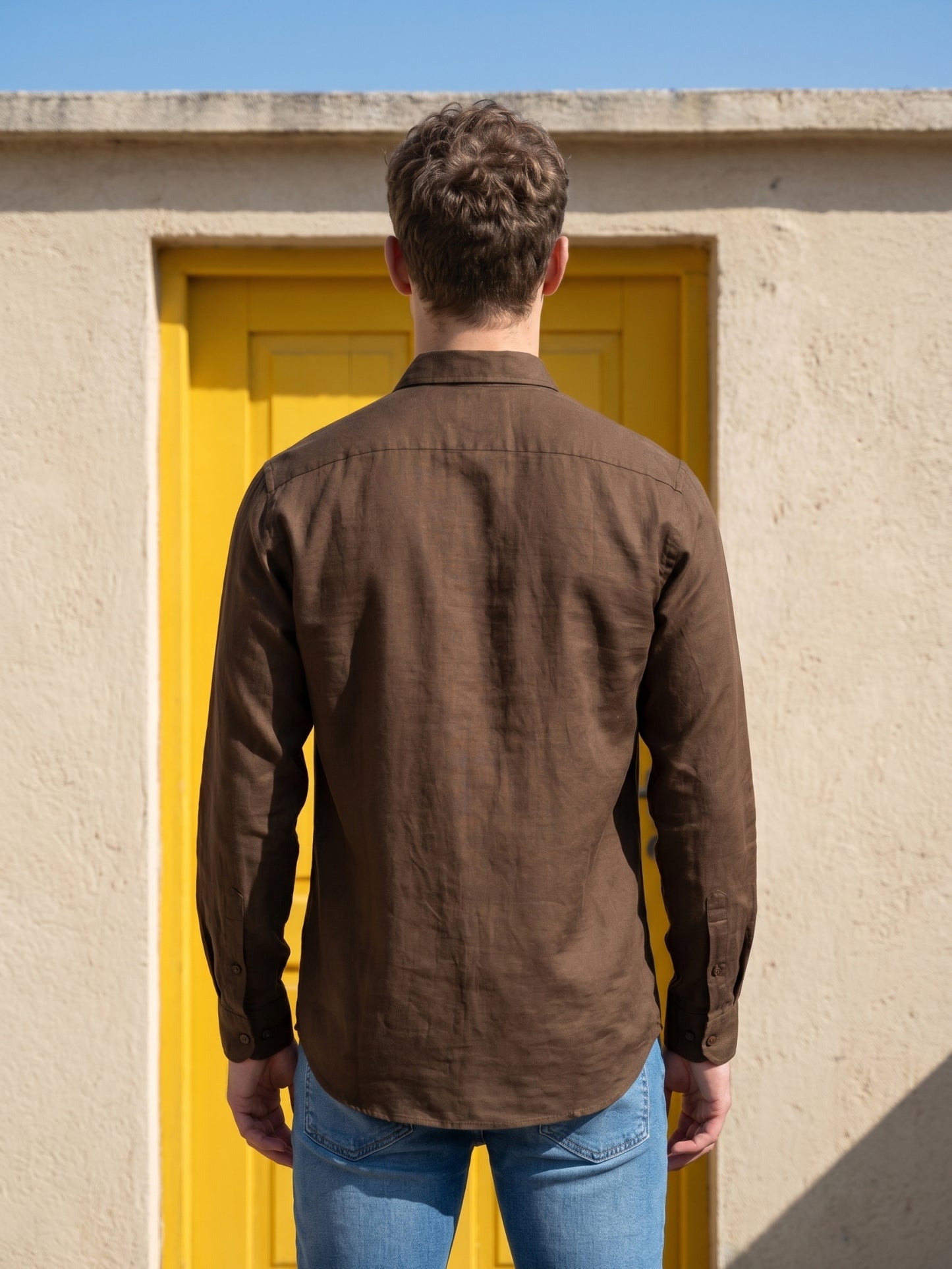 Solid Casual Shirt for Men ( RDSH 006Coffee )
