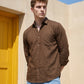 Solid Casual Shirt for Men ( RDSH 006Coffee )