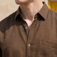 Solid Casual Shirt for Men ( RDSH 006Coffee )