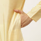 Men's Woven Design Nehru Jacket and Kurta Pyjama Set