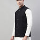 Men's Sequins Embroidered Rayon Nehru Jacket