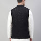 Men's Sequins Embroidered Rayon Nehru Jacket