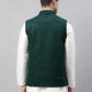 Men Sequins Embroidered Rayon Nehru Jacket