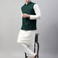 Men Sequins Embroidered Rayon Nehru Jacket
