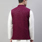 Men Sequins Embroidered Rayon Nehru Jacket