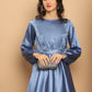 Women's Embroidered A-line Top and Trouser With Belt
