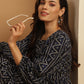 Bandhani Printed Puff Sleeve A-Line Dress