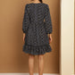 Bandhani Printed Puff Sleeve A-Line Dress