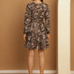 Women's Floral Print Short Western Dress