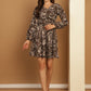 Women's Floral Print Short Western Dress