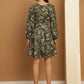 Women's Floral Print Short Western Dress