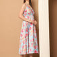 Floral Printed Shoulder Strap Maxi Dress