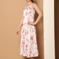 Floral Printed Shoulder Strap Maxi Dress