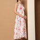 Floral Printed Shoulder Strap Maxi Dress