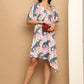 Floral Printed Asymmetric Dress For Women