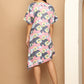 Floral Printed Asymmetric Dress For Women