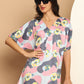 Floral Printed Asymmetric Dress For Women