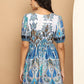 Printed Flared Dress For Women