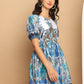 Printed Flared Dress For Women