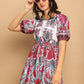 Printed Flared Dress For Women