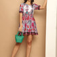 Printed Flared Dress For Women