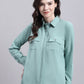 Women Green Solid Shirt