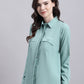 Women Green Solid Shirt