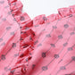 Women  Printed crop top with frills