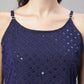 Women's Chikankari Sequen Work Empire Top