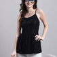 Women's Black Chikankari Sequen Work Empire Top