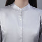 Women Grey Solid Shirt Style Top