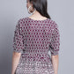 Women's Chikankari & Sequins Work Empire Top