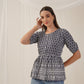 Women's Chikankari & Sequins Work Empire Top