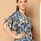 Floral Printed Peplum Top for Womens
