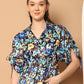 Floral Printed Peplum Top for Womens