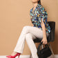 Floral Printed Peplum Top for Womens