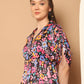 Floral Printed Peplum Top for Womens