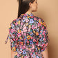 Floral Printed Peplum Top for Womens