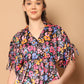 Floral Printed Peplum Top for Womens