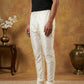 Men Pack of 2 Solid Dupion Silk Pyjamas ( JOCPJ 003Off-White Pack-2 )