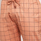 Indian Needle Men's Orange Checked Cotton Track Pants