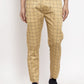 Indian Needle Men's Rust Checked Cotton Track Pants