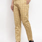 Indian Needle Men's Rust Checked Cotton Track Pants