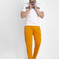 Indian Needle Men's Mustard Solid Track Pants