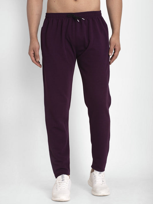Indian Needle Men's Purple Solid Track Pants ( JOG 014Purple )