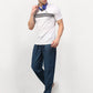 Indian Needle Men's Blue Cotton Checked Track Pants