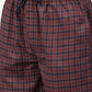 Indian Needle Men's Maroon Cotton Checked Track Pants